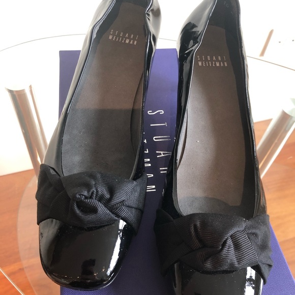 NWT Stuart weitzman black patent low heels - Picture 4 of 7